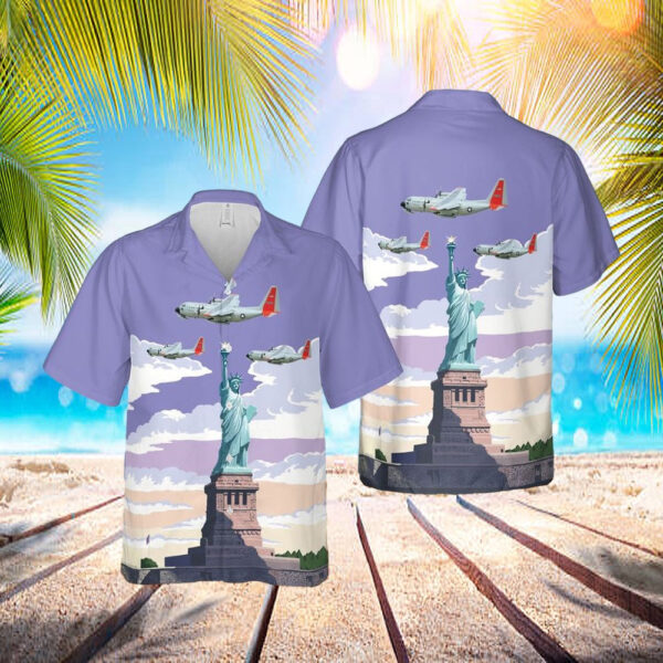 Us Air Force Lockheed Lc-130 Skibird Of 139th Airlift Squadron, New York Air National Guard Hawaiian Shirt – Beachwear For Men – Best Hawaiian Shirts
