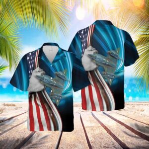 Us Air Force Lockheed Yf-12a Hawaiian Shirt – Hawaiian Outfit For Men – Gift For Young Adult