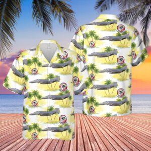 Us Air Force Mcdonnell F-4e Phantom Ii 457th Fighter Squadron Hawaiian Shirt - Mens Hawaiian Shirt - US Air Force Gifts