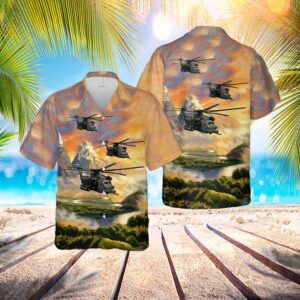 Us Air Force Mh-53m Pave Low IV Of 21st Special Operations Squadron Hawaiian Shirt – Hawaiian Outfit For Men
