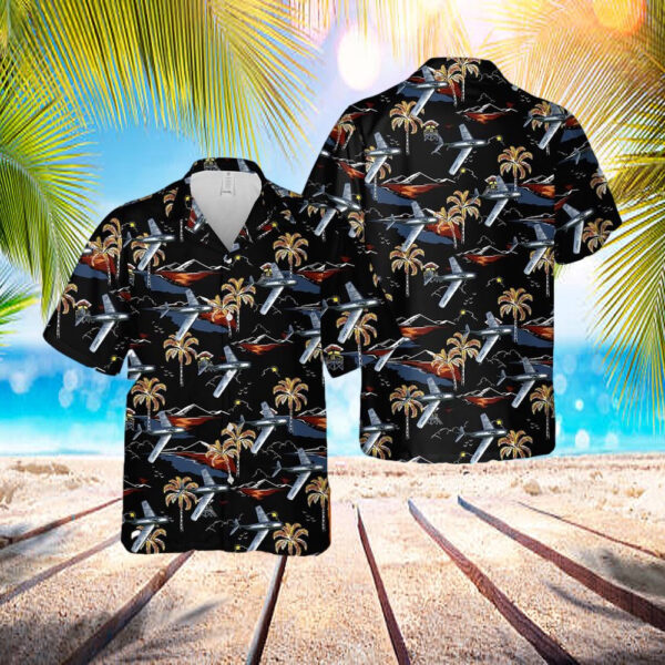 Us Air Force Mig-15 Hawaiian Shirt – Beachwear For Men – Best Hawaiian Shirts