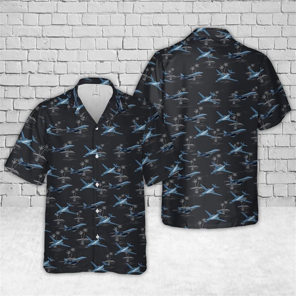 Us Air Force Rockwell B-1 Lancer Hawaiian Shirt – Mens Hawaiian Shirt – US Air Force Gifts