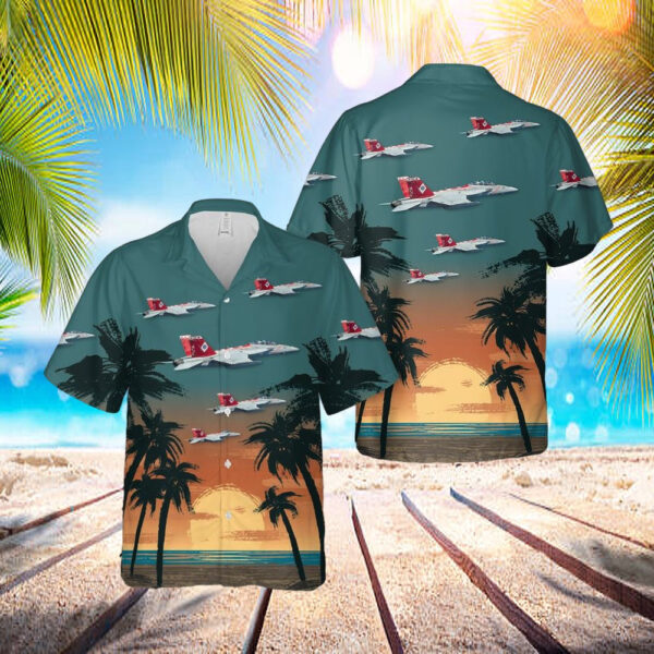 Us Navy Fa-18f Super Hornet Of Vfa-102 Hawaiian Shirt1 – Beachwear For Men – Best Hawaiian Shirts