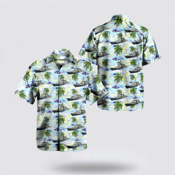 Us Navy USS Cole DDG-67 Destroyer Hawaiian Shirt – Gifts For Navy Soldiers