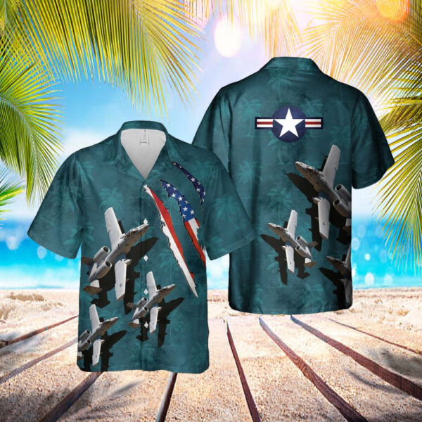 Usaf Fairchild A-10c Thunderbolt Ii Hawaiian Shirt – Beachwear For Men – Best Hawaiian Shirts