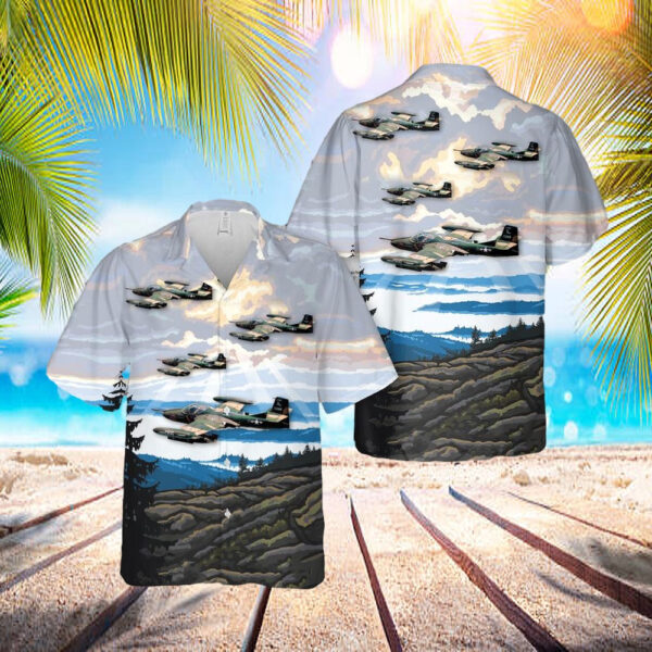 Usaf Illinois Air National Guard 169th Tactical Air Support Squadron Oa-37b Dragonfly Hawaiian Shirt – Beachwear For Men – Best Hawaiian Shirts