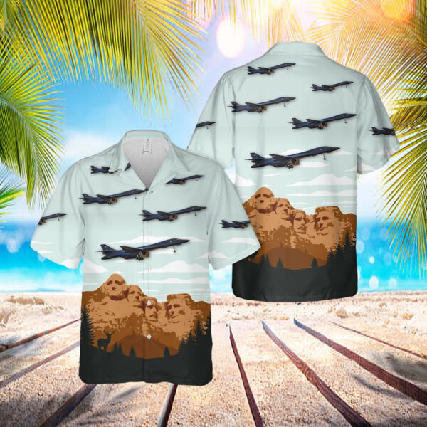 Usaf Rockwell B-1b Lancer 28th Bomb Wing (28 Bw) 34th Bomb Squadron Hawaiian Shirt – Beachwear For Men – Best Hawaiian Shirts