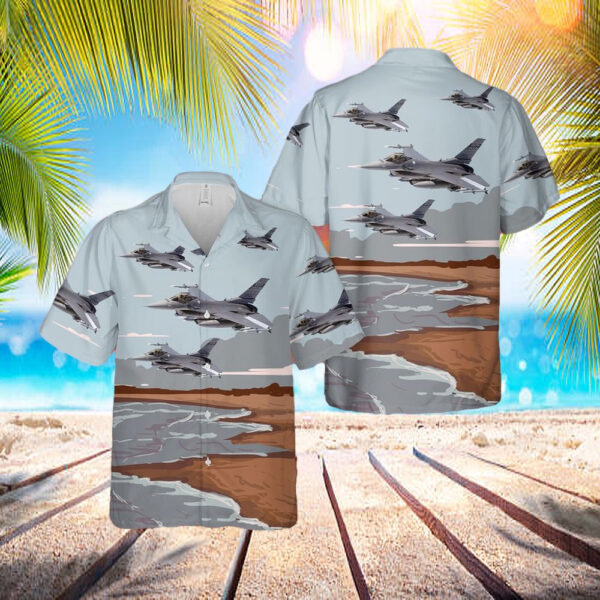 Usaf South Carolina Air National Guard 169th Fighter Wing F-16 Hawaiian Shirt – Beachwear For Men – Best Hawaiian Shirts