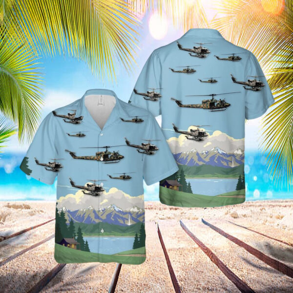 Usaf Uh-1n Twin Huey – 6th Special Operations Squadron Hawaiian Shirt – Beachwear For Men – Best Hawaiian Shirts