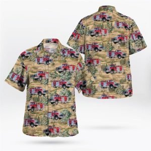 Vermont, New Haven Fire Department Hawaiian Shirt…