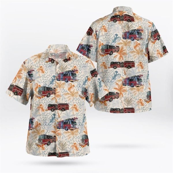 Victor Volunteer Fire Department, Victor, New York Hawaiian Shirt – Gifts For Firefighters In Victor, NY