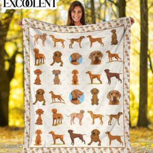 Vizsla Fleece Throw Blanket - Pendleton Sherpa Fleece Blanket - Gifts For Dog Lover