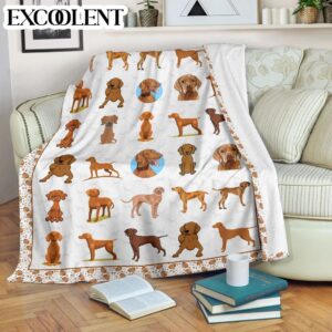 Vizsla Fleece Throw Blanket - Pendleton Sherpa Fleece Blanket - Gifts For Dog Lover