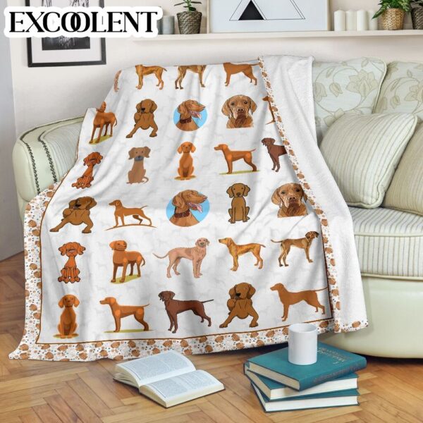 Vizsla Fleece Throw Blanket – Pendleton Sherpa Fleece Blanket – Gifts For Dog Lover