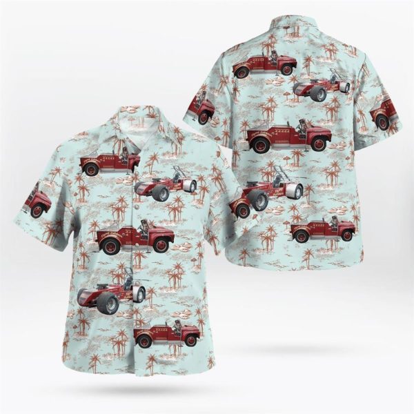 Warrensburg, NY, Warrensburg Fire Department Hawaiian Shirt – Gifts For Firefighters In Warrensburg