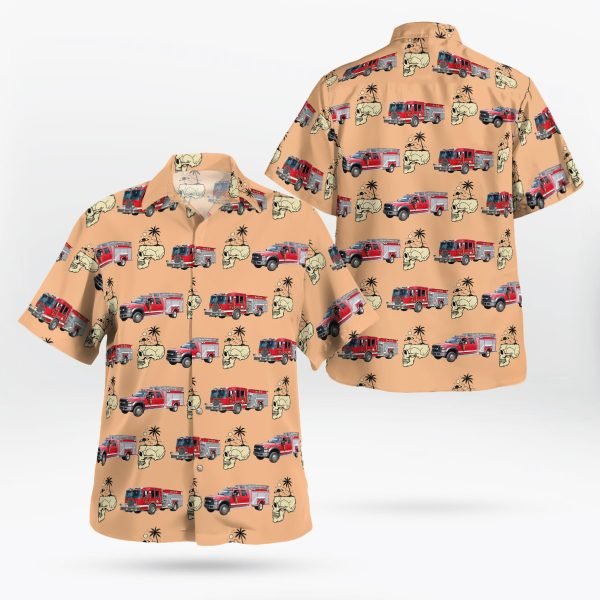 Waterford, New York, Waterford Fire Department (Ford Hose Co. #2) Hawaiian Shirt – Gifts For Firefighters In Waterford, NY
