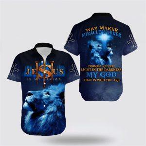 Way Maker Miracle Worked Jesus Hawaiian Shirt…
