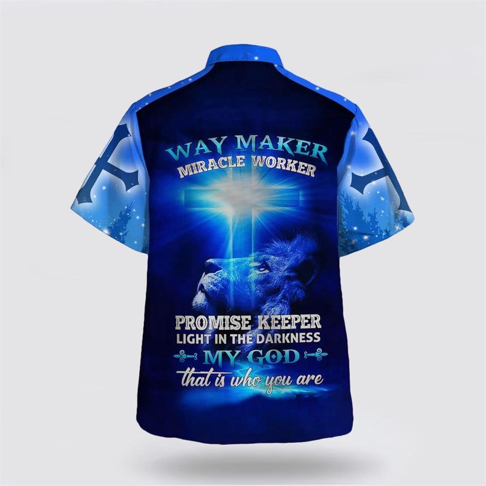 Way Maker Miracle Worked Promise Keeper Hawaiian Shirt – Gifts For Christian Families
