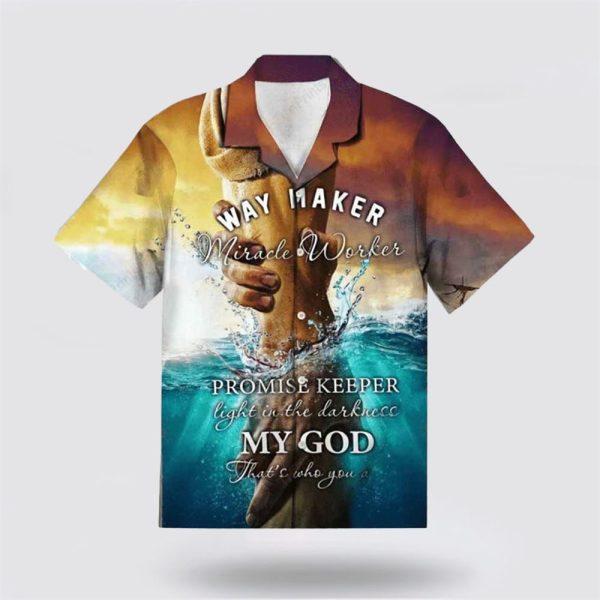 Way Maker Miracle Worker Christian Hawaiin Shirt – Gifts For Christian Families