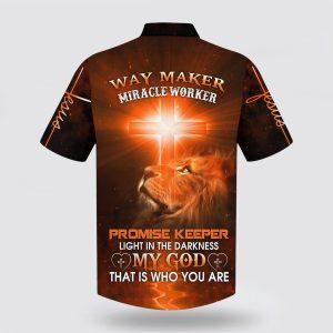 Way Maker Miracle Worker Promise Keeper Light In The Darkness My God That Is Who You Are Lion Cross Hawaiian Shirt Gifts For Christian Families 2 y4aczo.jpg