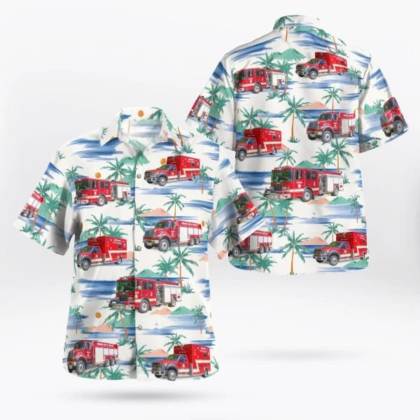 Weare, New Hampshire, Weare Fire Department Hawaiian Shirt – Gifts For Firefighters In Weare, NH