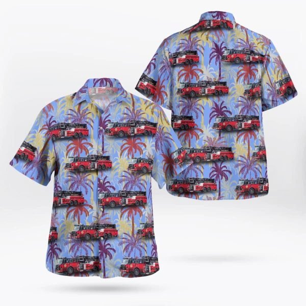 Webster, New York, West Webster Fire District Hawaiian Shirt – Gifts For Firefighters In Webster, NY