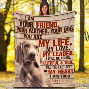 Weimaraner Fleece Throw Blanket - Pendleton Sherpa Fleece Blanket - Gifts For Dog Lover