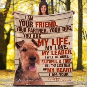 Welsh Terrier Fleece Throw Blanket - Pendleton Sherpa Fleece Blanket - Gifts For Dog Lover