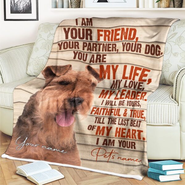 Welsh Terrier Fleece Throw Blanket – Pendleton Sherpa Fleece Blanket – Gifts For Dog Lover