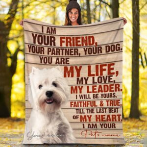 West Highland White Terrier  Fleece Throw Blanket - Pendleton Sherpa Fleece Blanket - Gifts For Dog Lover
