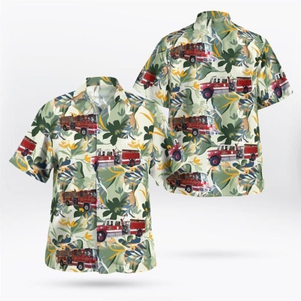 West Wildwood, New Jersey, West Wildwood Vol. Fire Co. #1 Hawaiian Shirt – Gifts For Firefighters In West Wildwood, NJ
