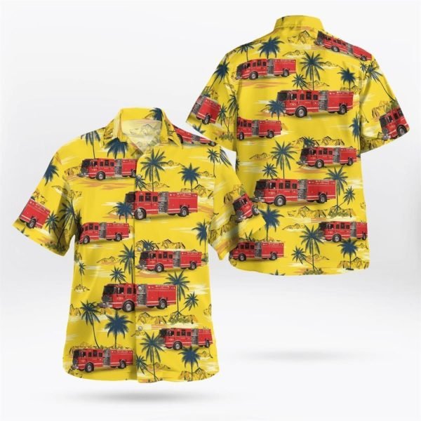 Wharton, New Jersey, Wharton Fire Department Hawaiian Shirt – Gifts For Firefighters In Wharton, NJ