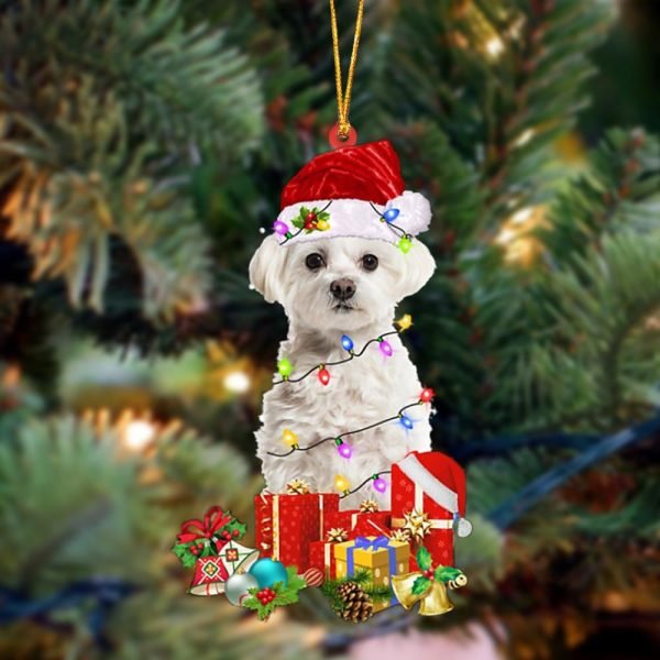 White Maltese-Dog Be Christmas Tree Hanging Christmas Plastic Hanging Ornament – Holiday Ornaments
