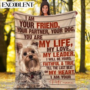 Yorkie Fleece Throw Blanket - Pendleton Sherpa Fleece Blanket - Gifts For Dog Lover