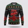 3D Firefighter Truck Ugly Christmas Sweatshirt – Christmas Gifts For Firefighters