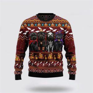 Affenpinscher Dog Halloween Ugly Christmas Sweater –…