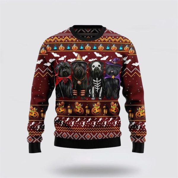 Affenpinscher Dog Halloween Ugly Christmas Sweater – Dog Lover Christmas Sweater