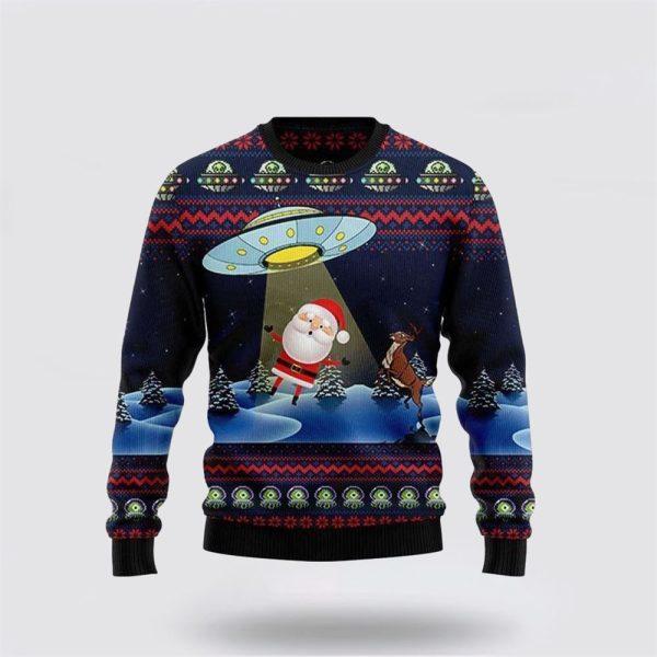 Alien Don’t Catch Santa Ugly Sweater – Christmas Gifts For Frends