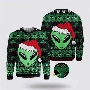 Aliens Ugly Christmas Sweater Unisex Knit Wool…