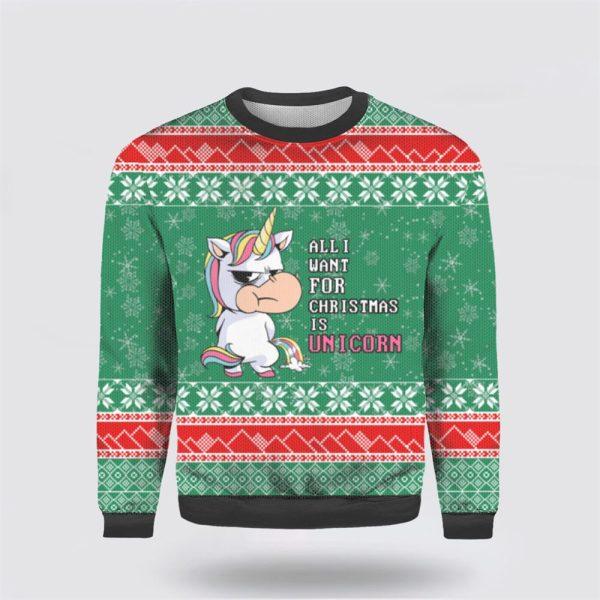All I Want For Christmas Is Bulldog Ugly Christmas Sweater – Pet Lover Christmas Sweater