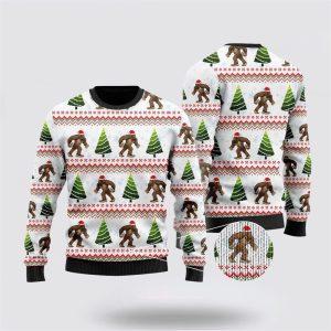 Amazing Bigfoot Christmas Tree Ugly Sweater –…