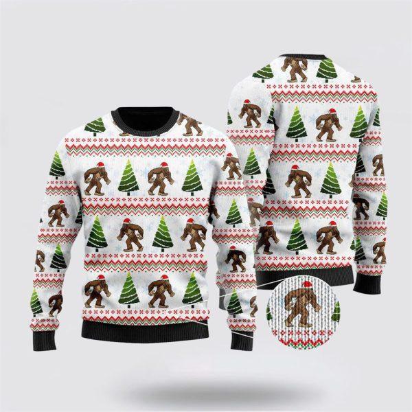 Amazing Bigfoot Christmas Tree Ugly Sweater – Gifts For Bigfoot Lovers
