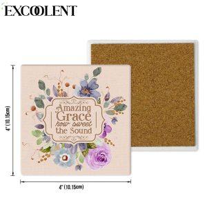 Amazing Grace How Sweet The Sound Flower Stone Coasters Gifts For Christian 4 scyqtd.jpg