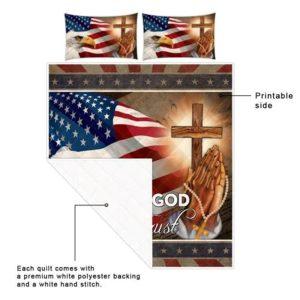 America Eagle in God We Trust Quilt Bedding Set Christian Gift For Believers 4 cml6qs.jpg