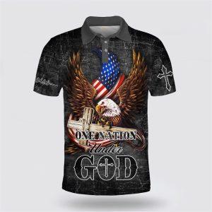 American Eagle One Under God Polo Shirt…