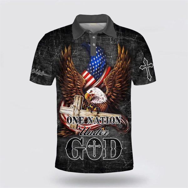 American Eagle One Under God Polo Shirt – Gifts For Christians