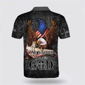 American Eagle One Under God Polo Shirt Gifts For Christians 2 skjvia.jpg