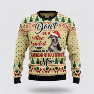 American Pit Bull Terrier Mom Ugly Christmas…