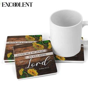 As For Me And My House Joshua 2415 Sunflower Scripture Stone Coasters Coasters Gifts For Christian 2 kssn8a.jpg