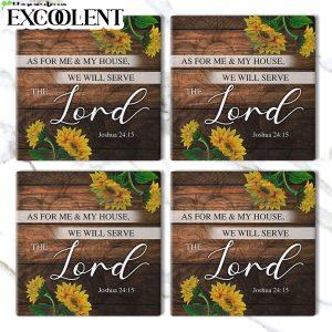 As For Me And My House Joshua 2415 Sunflower Scripture Stone Coasters Coasters Gifts For Christian 3 b6kx1c.jpg